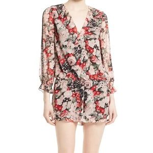 Joie Silk Floral Print Romper